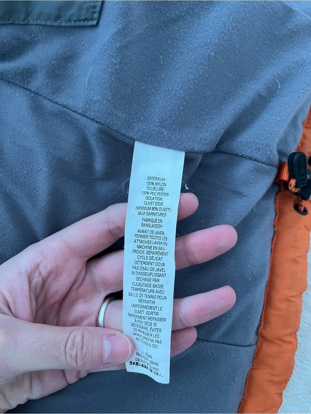 LL Bean Goose Down Puffer Vest. - Picture 7 of 14